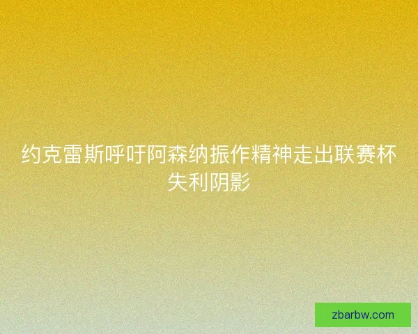约克雷斯呼吁阿森纳振作精神走出联赛杯失利阴影
